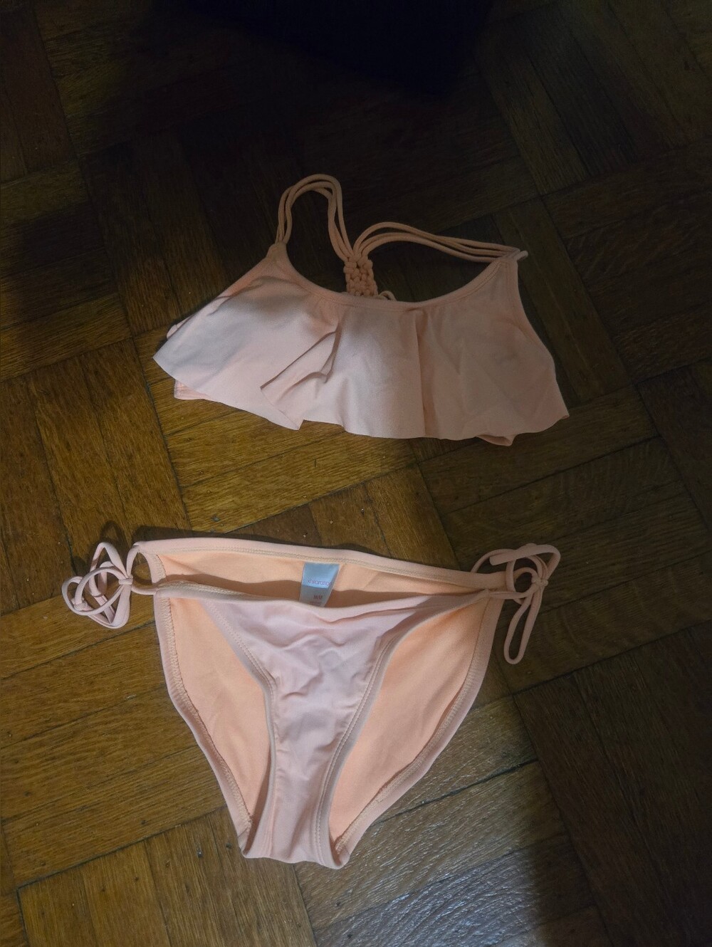 Xhilaration Peach Pink Bikini Bottoms Top